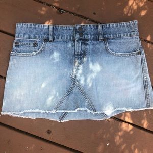 A&F jean mini skirt